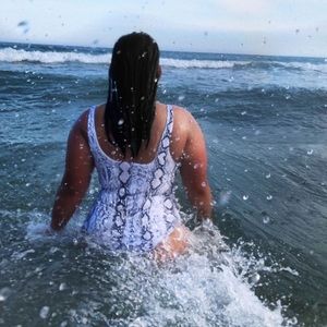 SNAKE PRINT ONE PIECE